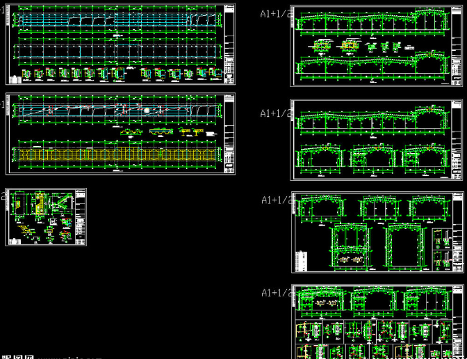 和平钢结构厂房图纸